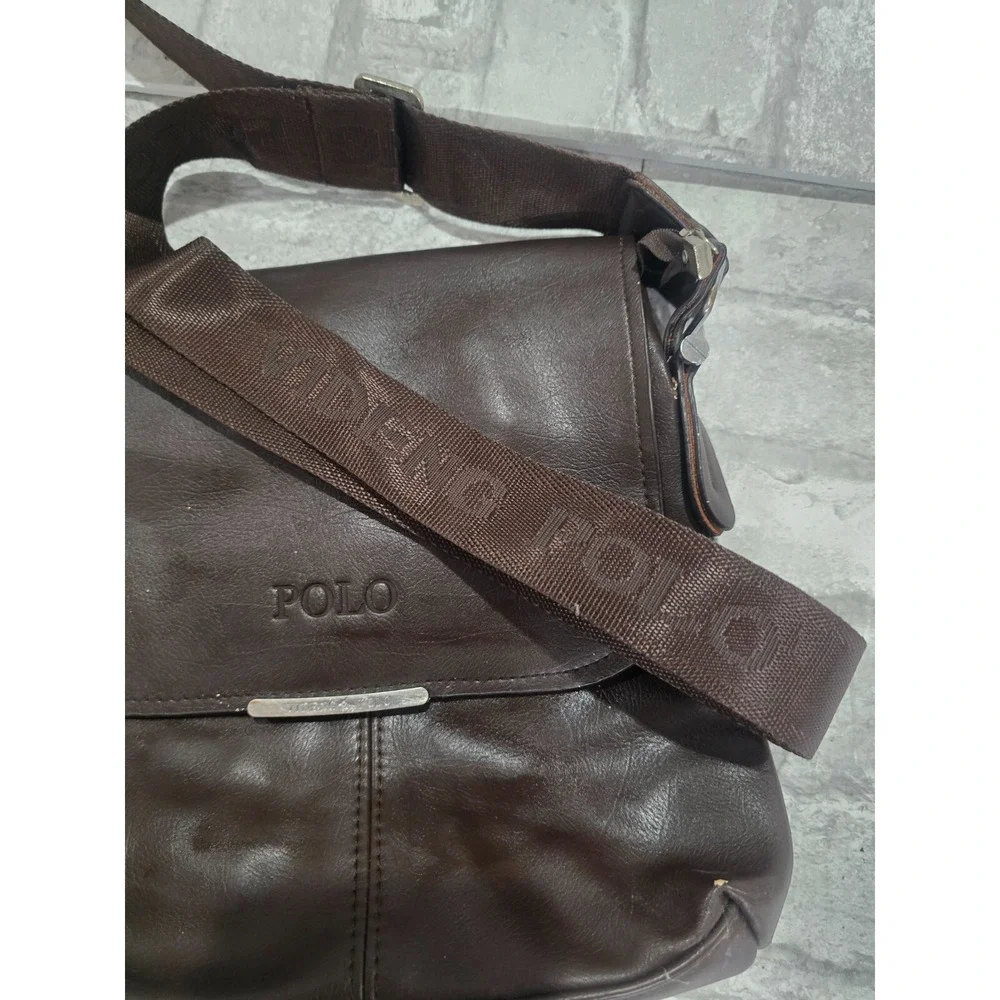Leisure Crossbody Bag Polo Videng Messenger Shoulder‎ Bag Brown